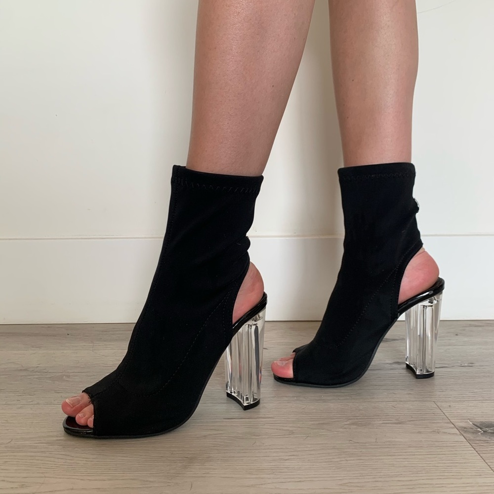Open toe heels